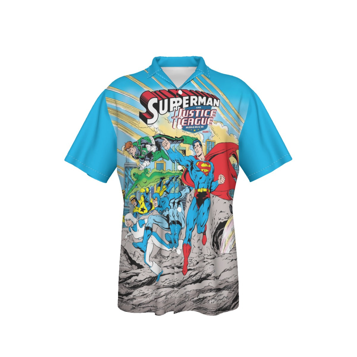 SUPERMAN AND THE JLA All Over Print Shirt & Tank Top