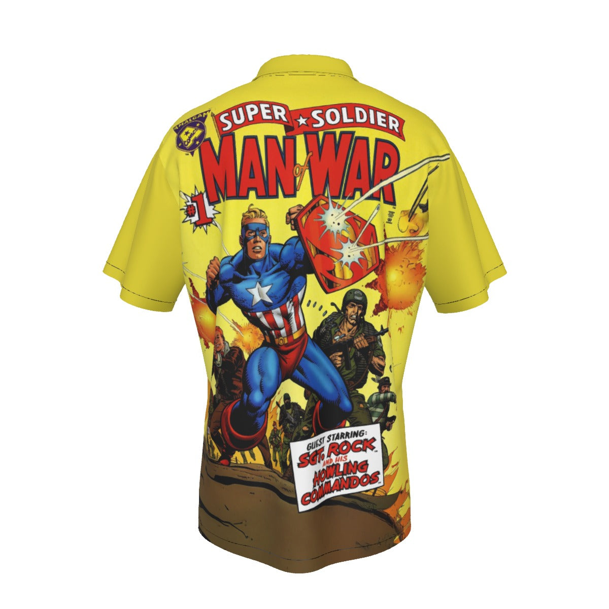 SUPER SOLDIER MAN OF WAR ALL OVER PRINT SHIRT AND TANK TOP