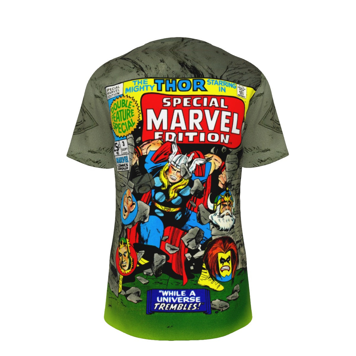 SPECIAL MARVEL EDITION 3 OVER PRINT SHIRT AND TANK TOP - JACK KIRBY ART