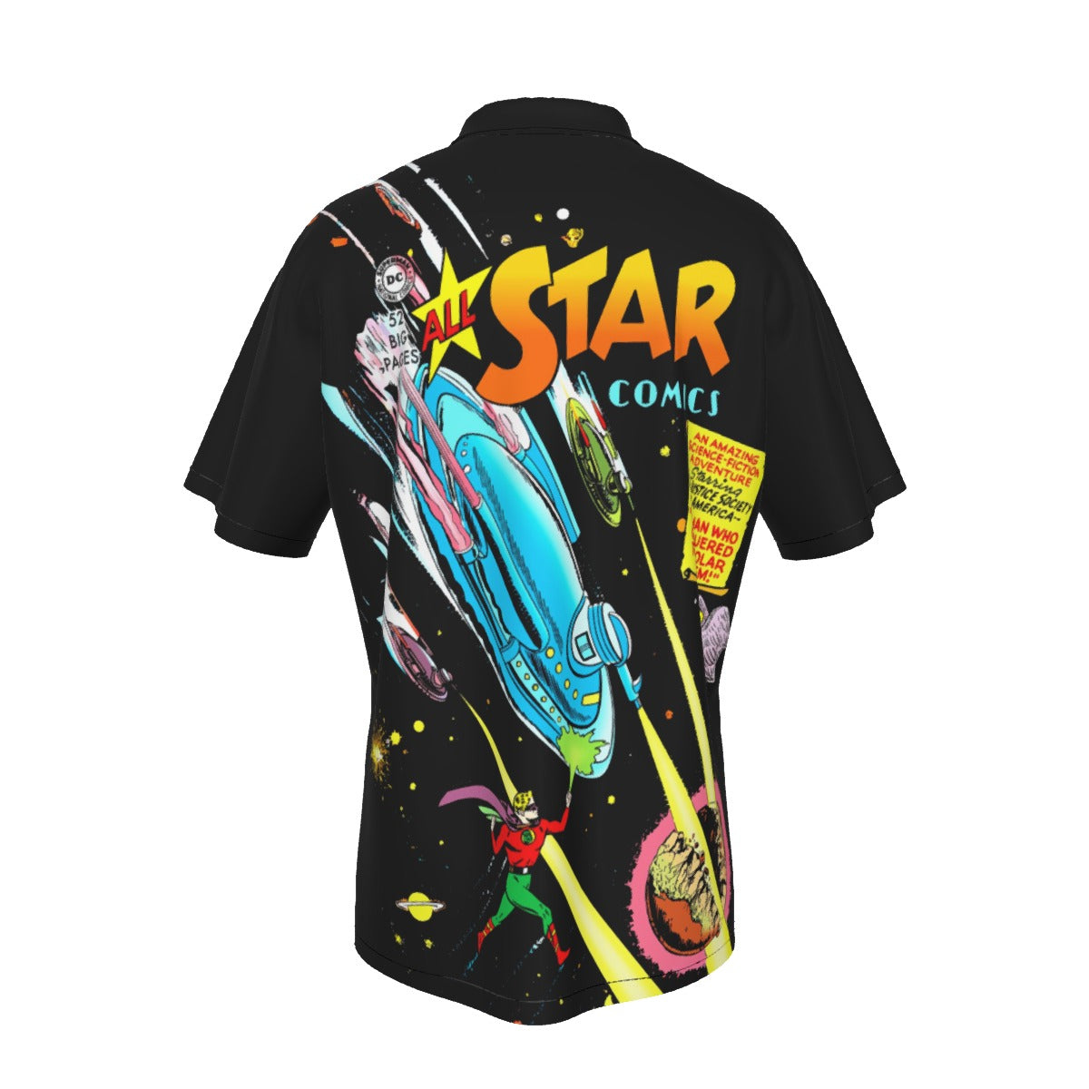 ALL STAR COMICS 55  PIN UP ALL OVER PRINT SHIRT AND TANK TOP- JSA