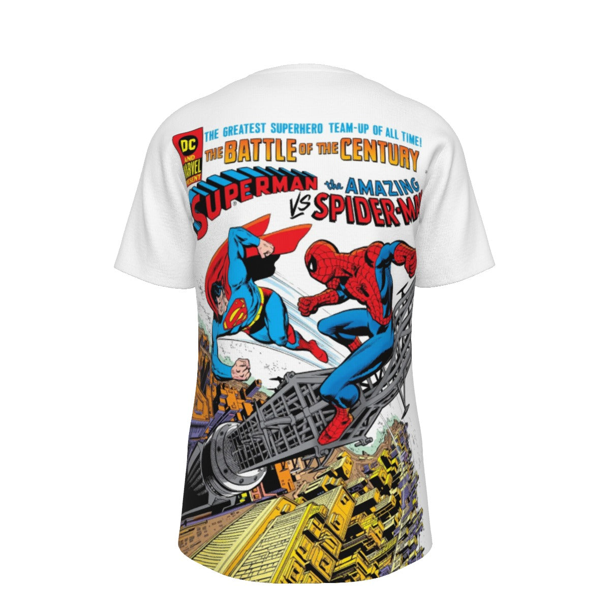 SUPERMAN VS SPIDERMAN ALL OVER PRINT SHIRT AND TANK TOP -