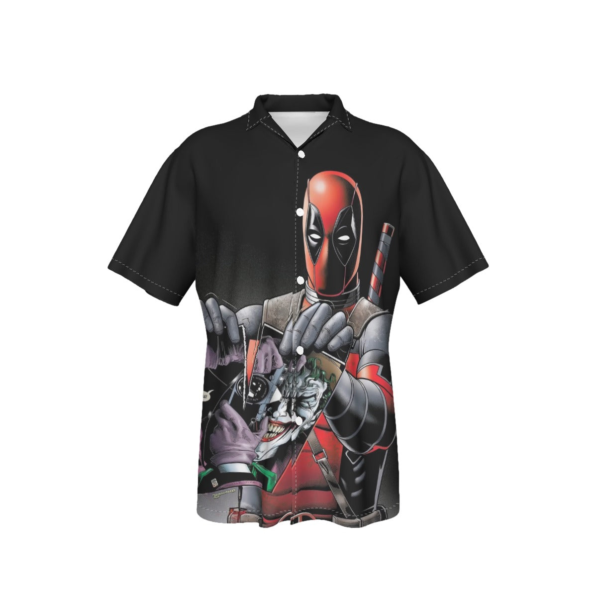 DEADPOOL JOKER RIP All Over Print Shirt & Tank Top - BRAIN BOLLAND ART