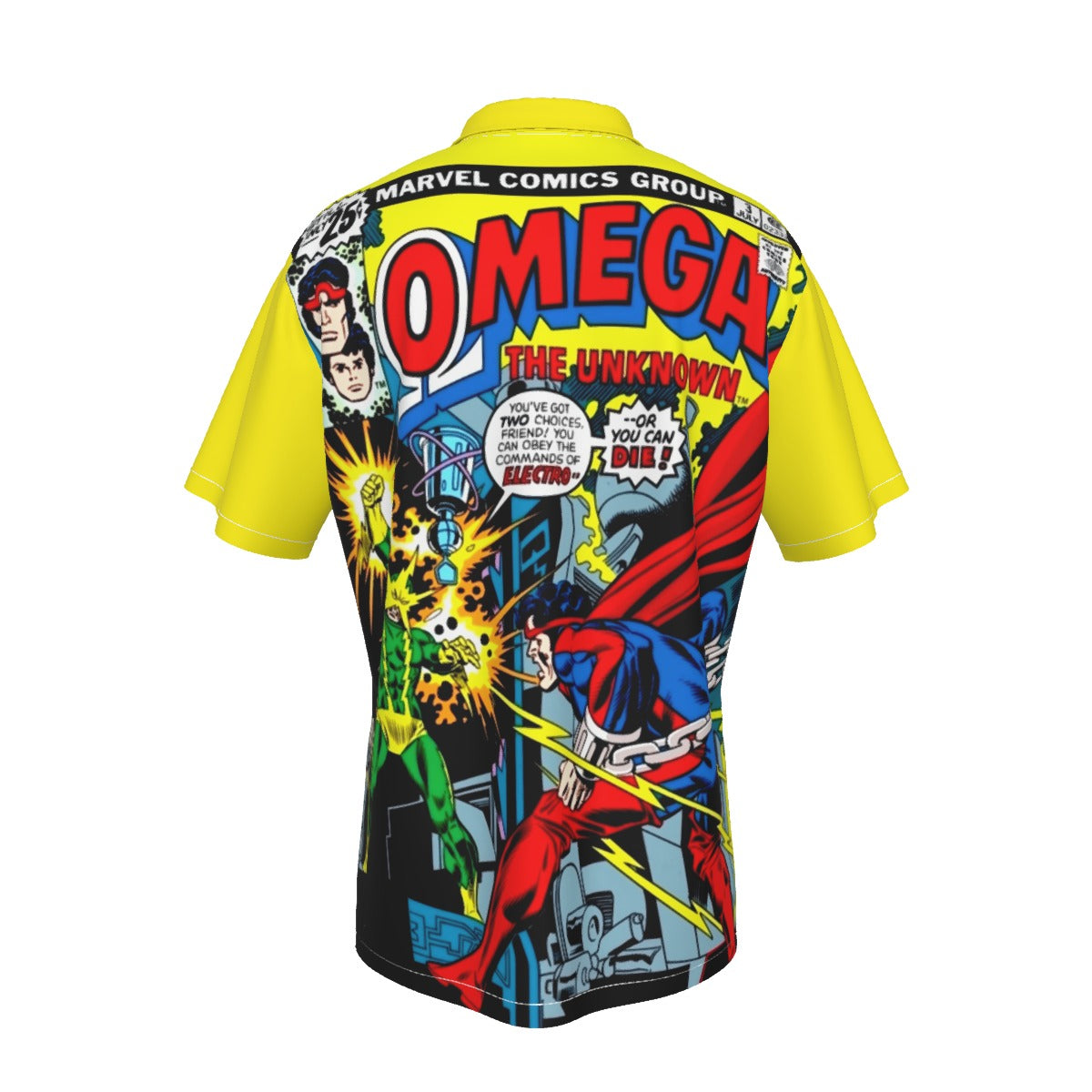 OMEGA THE UNKNOWN 3 ALL OVER PRINT SHIRT AND TANK TOP - ELECTRO