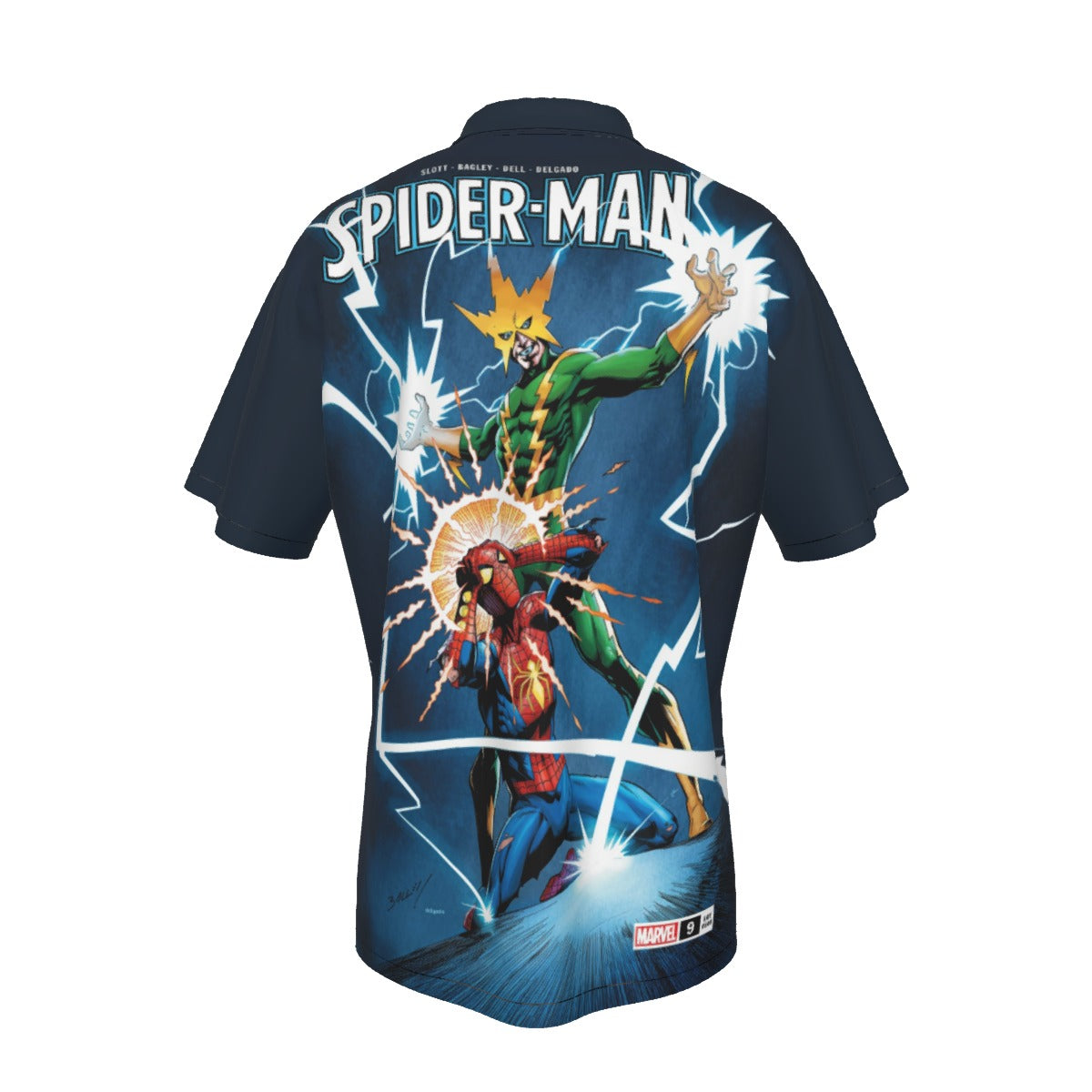 SPIDERMAN 9 V4 OVER PRINT SHIRT AND TANK TOP- ELECTRO