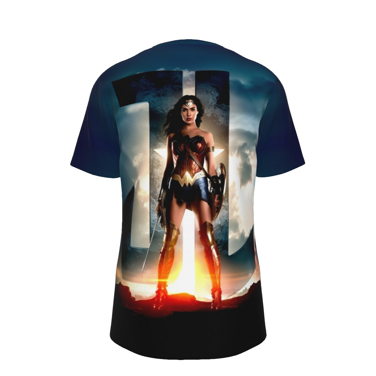 JL WONDER WOMAN MOVIE POSTER ALL OVER PRINT SHIRT AND TANK TOP