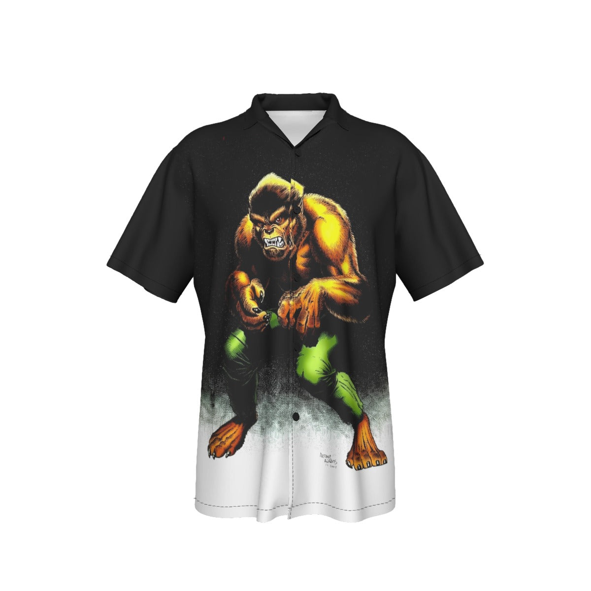 WEREWOLF BY NIGHT PINUP ALL OVER PRINT SHIRT AND TANK TOP -ARTHUR ADAMS ART