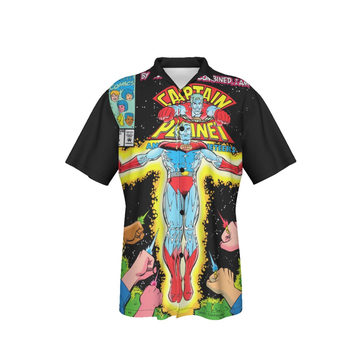 CAPTAIN PLANET 11 All Over Print Shirt & Tank Top- DAVE COCKRUM ART