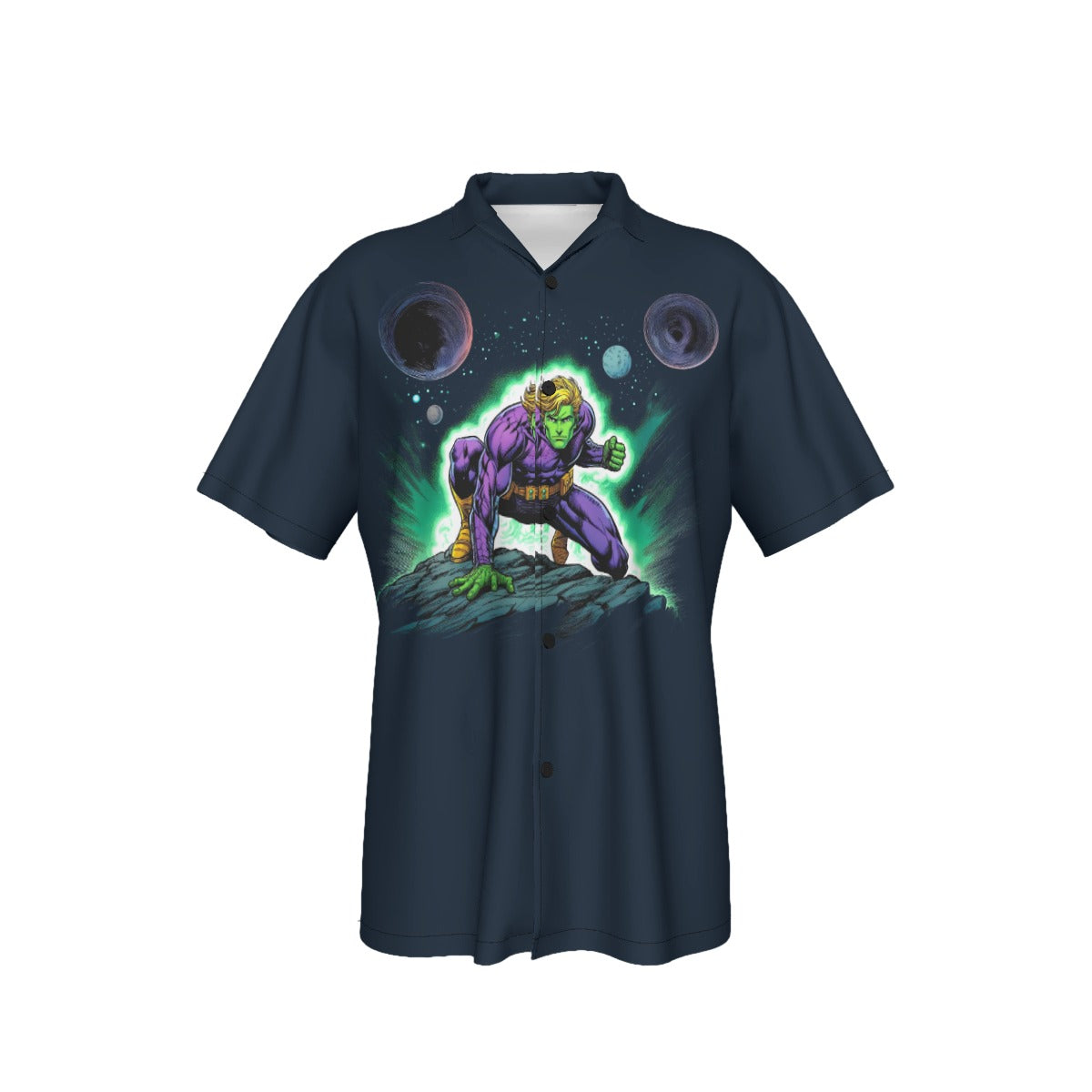 BRAINIAC 5 SET  ALL OVER PRINT SHIRT AND TANK TOP - ORIGINAL ART BY EKA