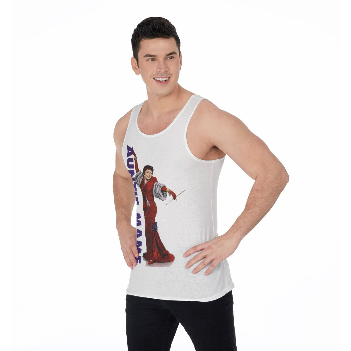 AUNTIE MAME ALL OVER PRINT SHIRT & TANK