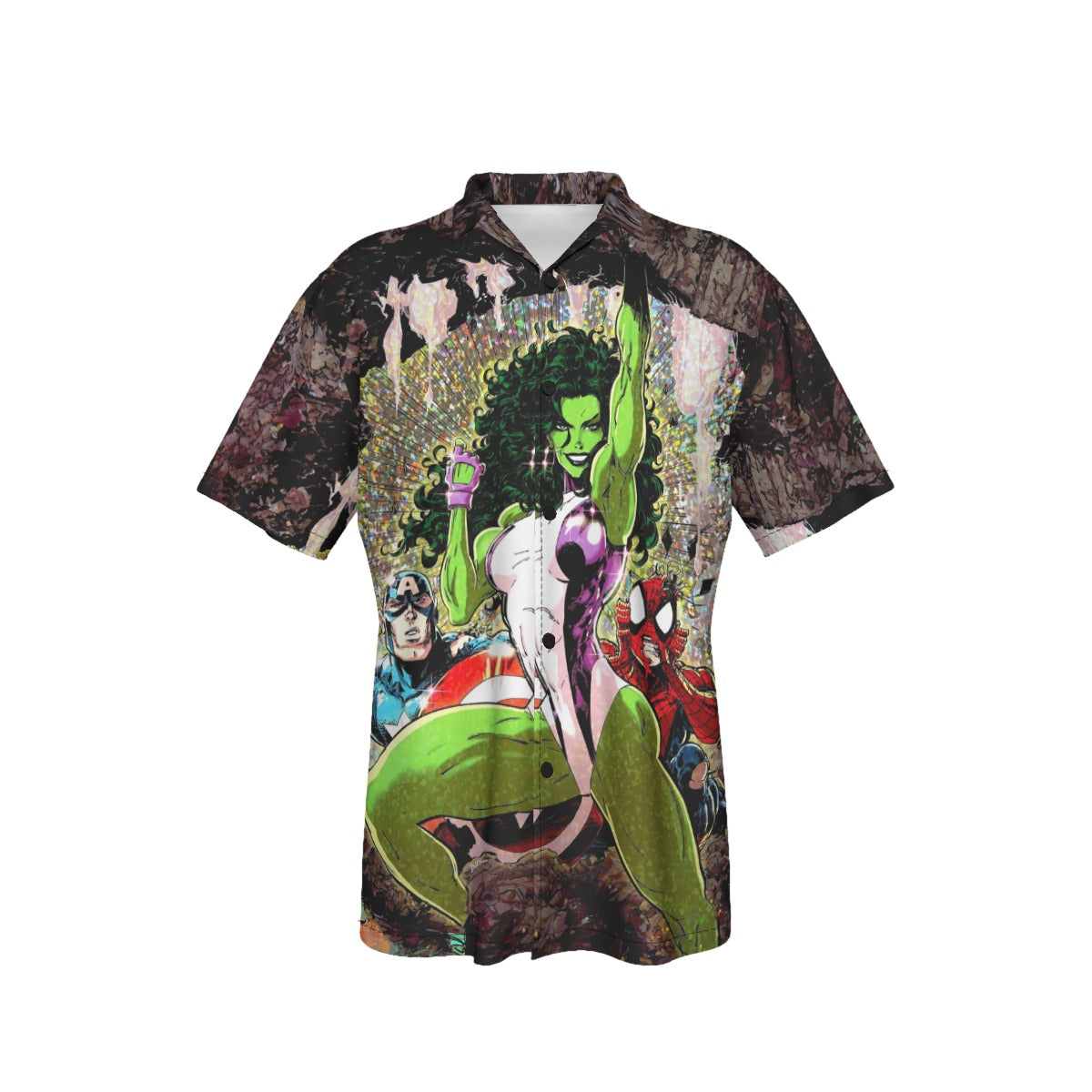 SHE-HULK 1 V2 OVER PRINT SHIRT AND TANK TOP- ELECTRO - KAARE ANDREWS VARIANT