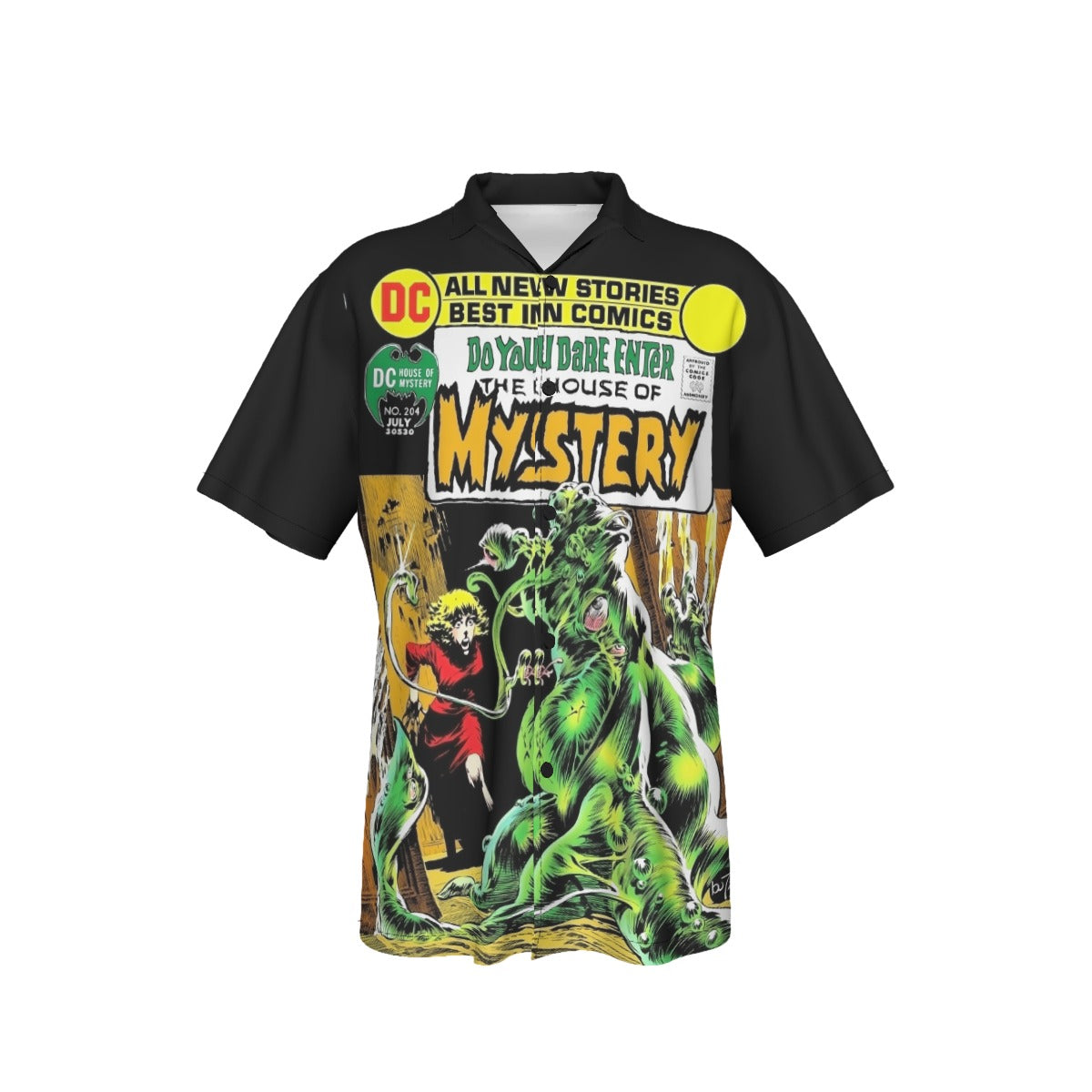 HOUSE OF MYSTERY 204  ALL OVER PRINT SHIRT AND TANK TOP- BERNIE WRIGHTSON