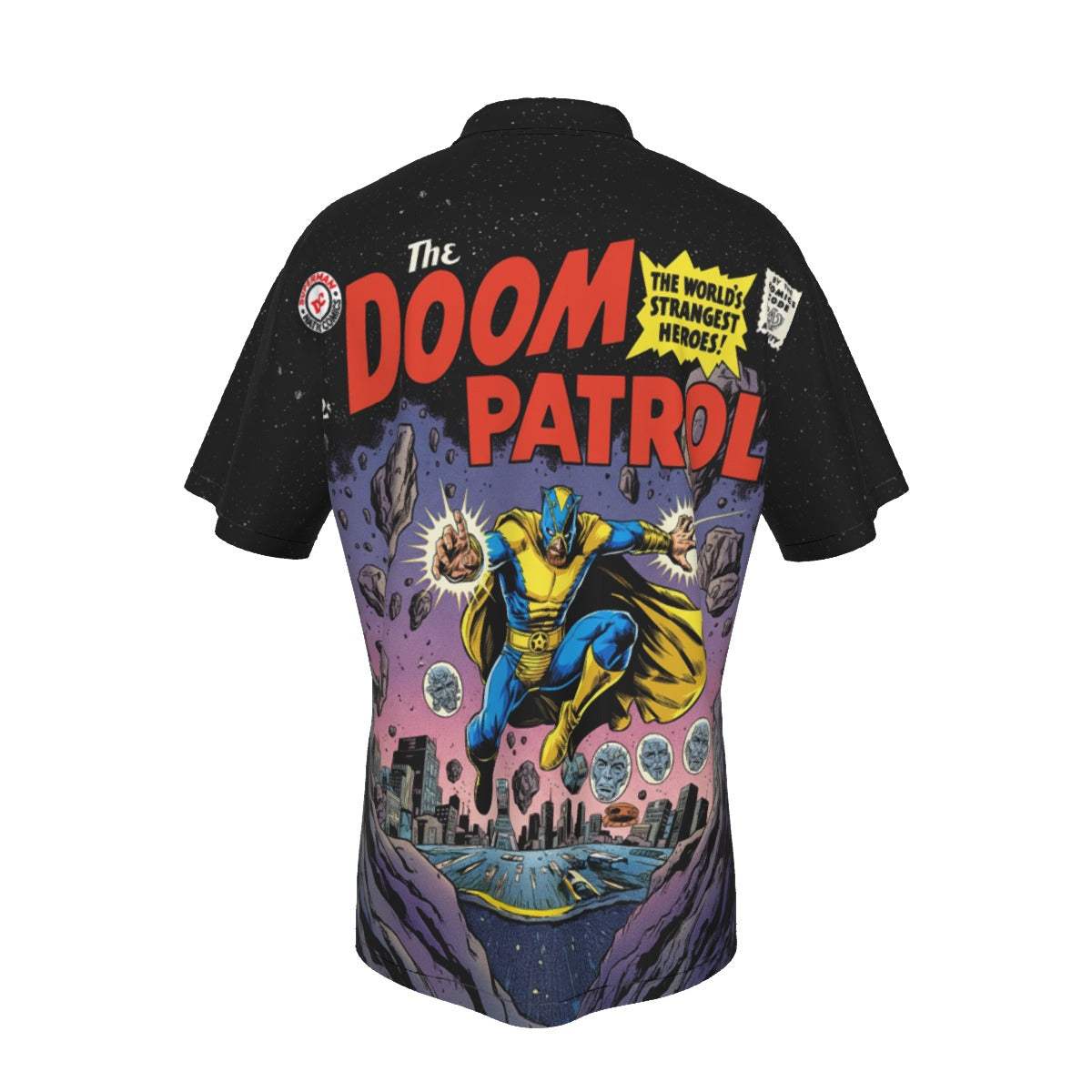 MENTO READY DOOM PATROL 91.5 COVER MOCK UP READY OVER PRINT SHIRT AND TANK TOP