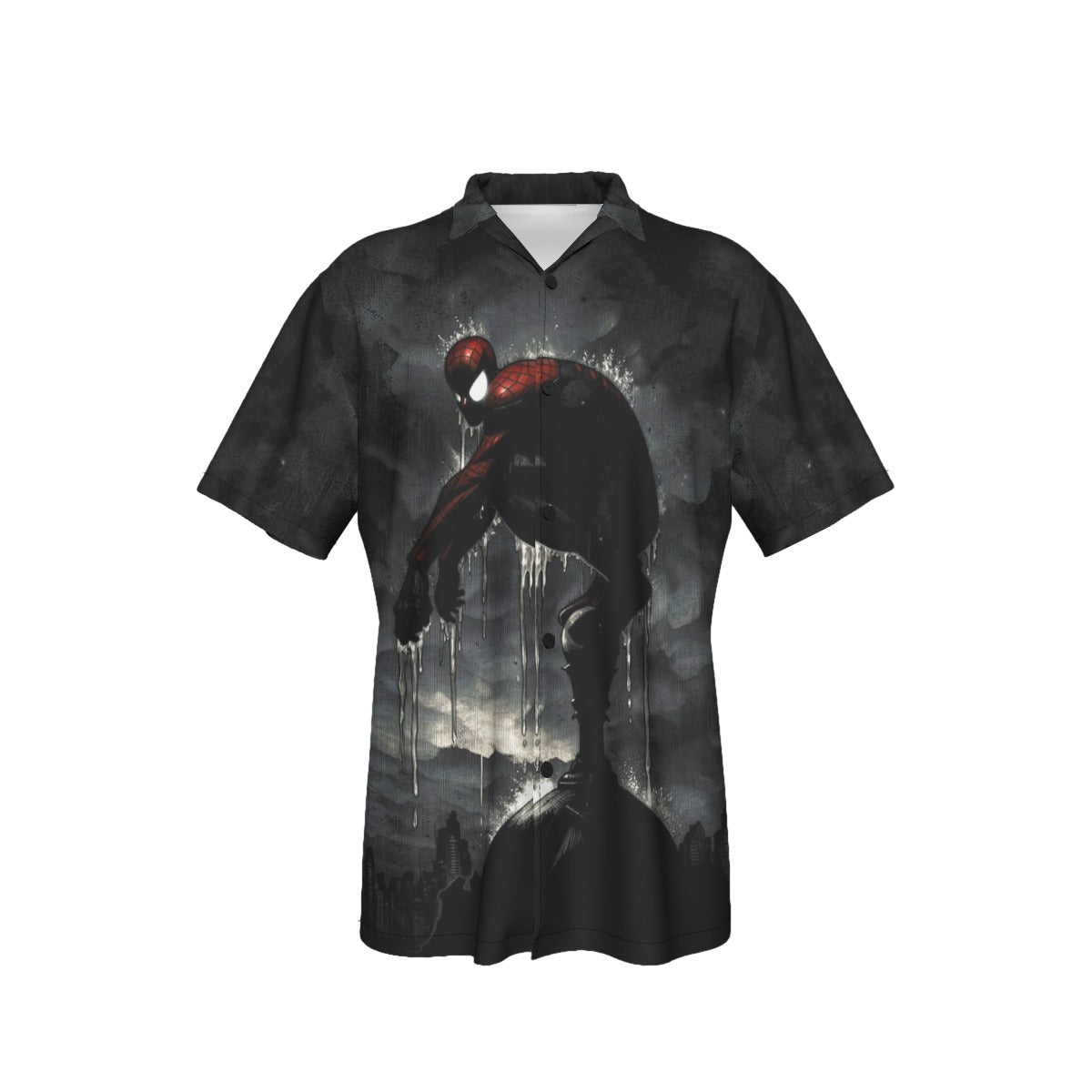 SPIDERMAN BROODING All Over Print Shirt & Tank Top- ORIGINAL ART BY EKA