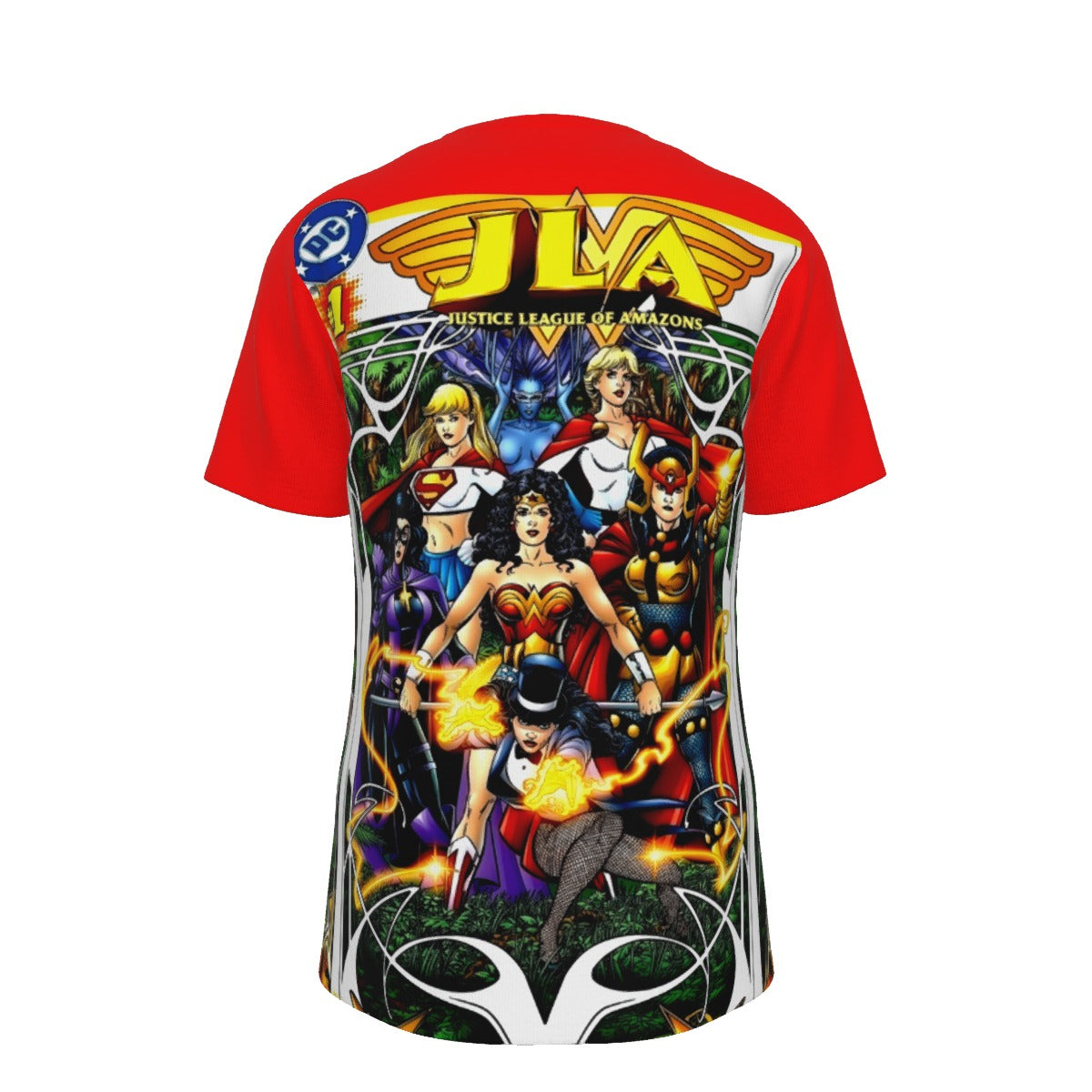 JLA CYBERFORCE ALL OVER PRINT SHIRT AND TANK TOP