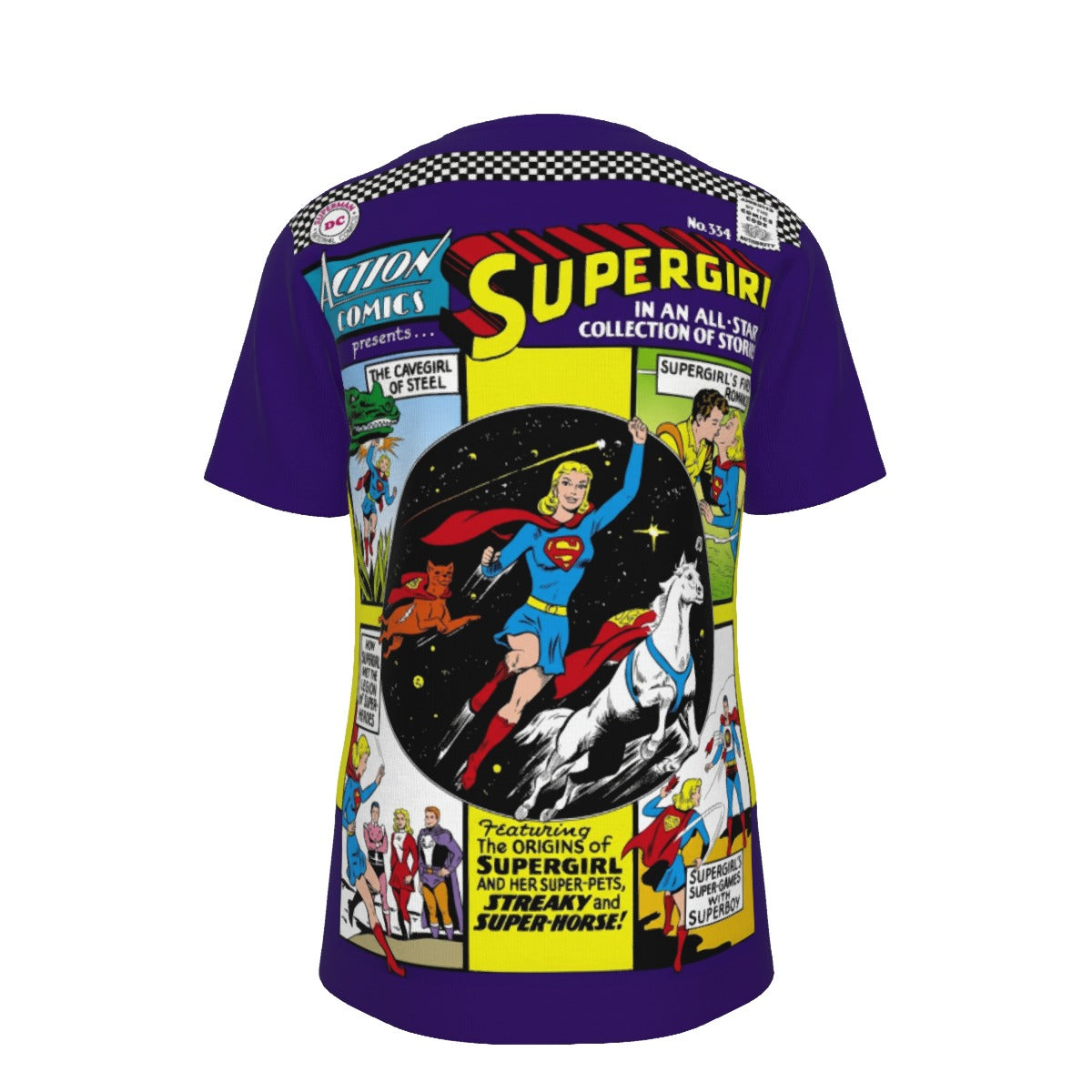 ACTION 334 All Over Print Shirt & Tank Top - SUPERGIRL