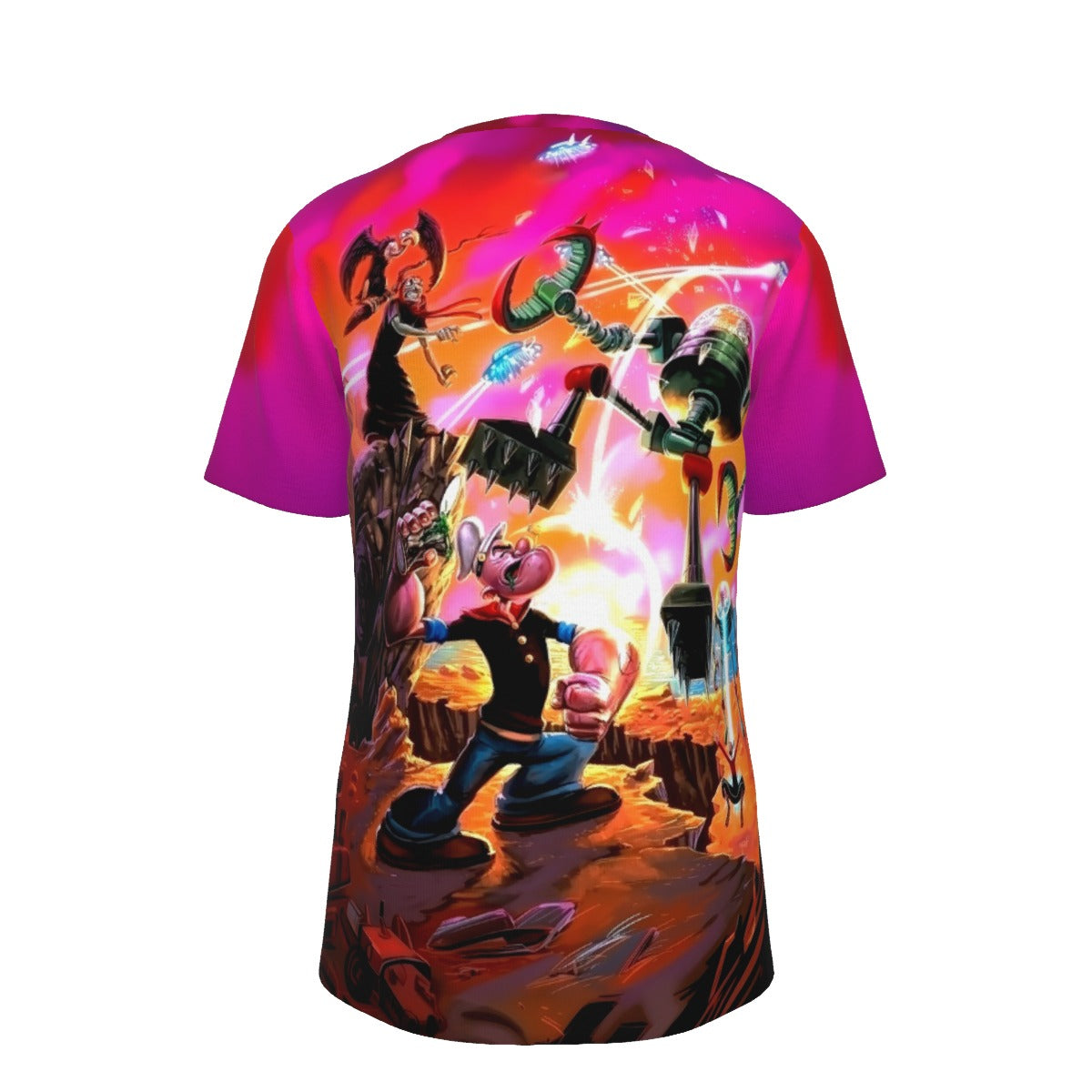 POPEYE VS MARS ATTACK ALL OVER PRINT SHIRT AND TANK TOP
