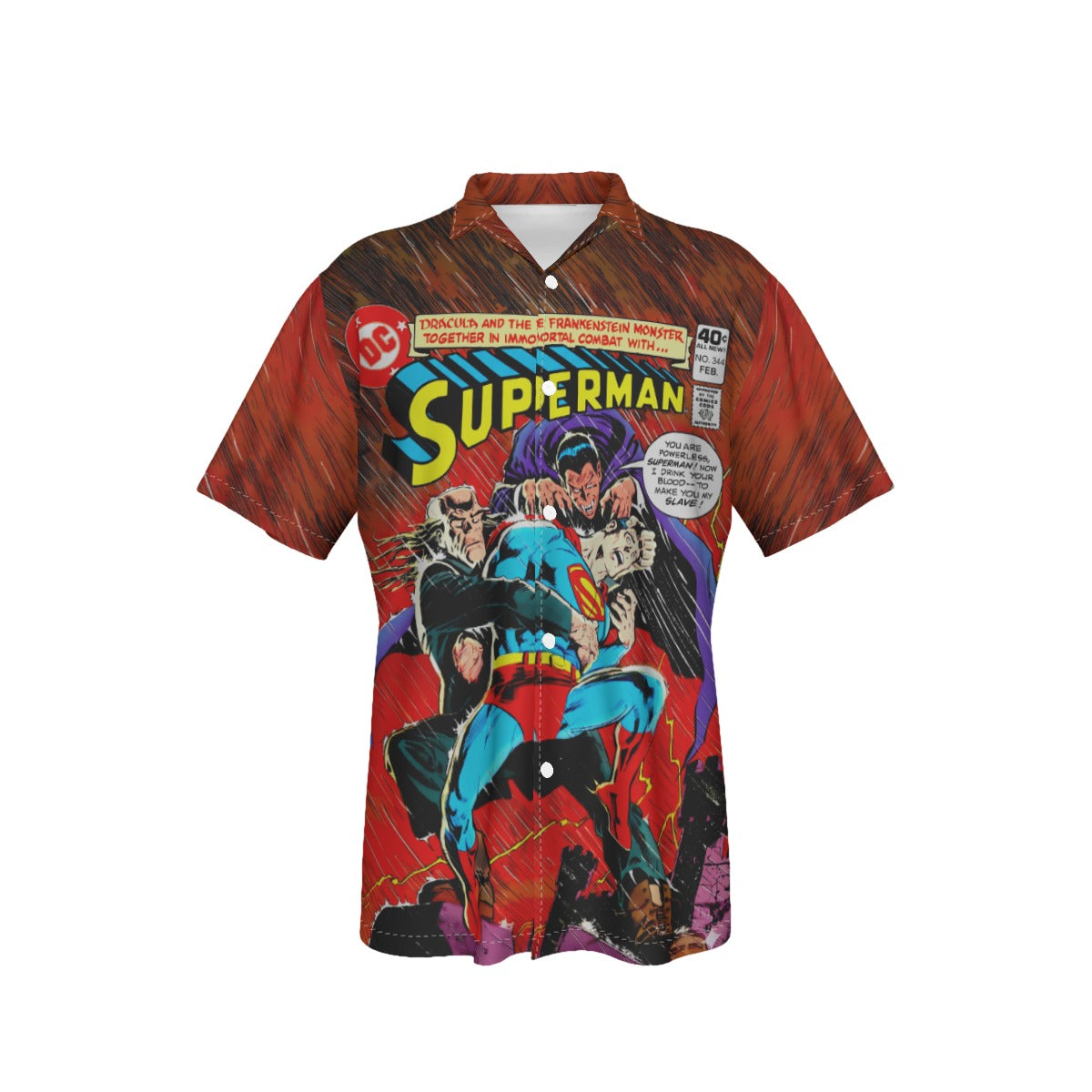 SUPERMAN 344 All Over Print Shirt & Tank Top  - ﻿Jose Luis Garcia-Lopez Art