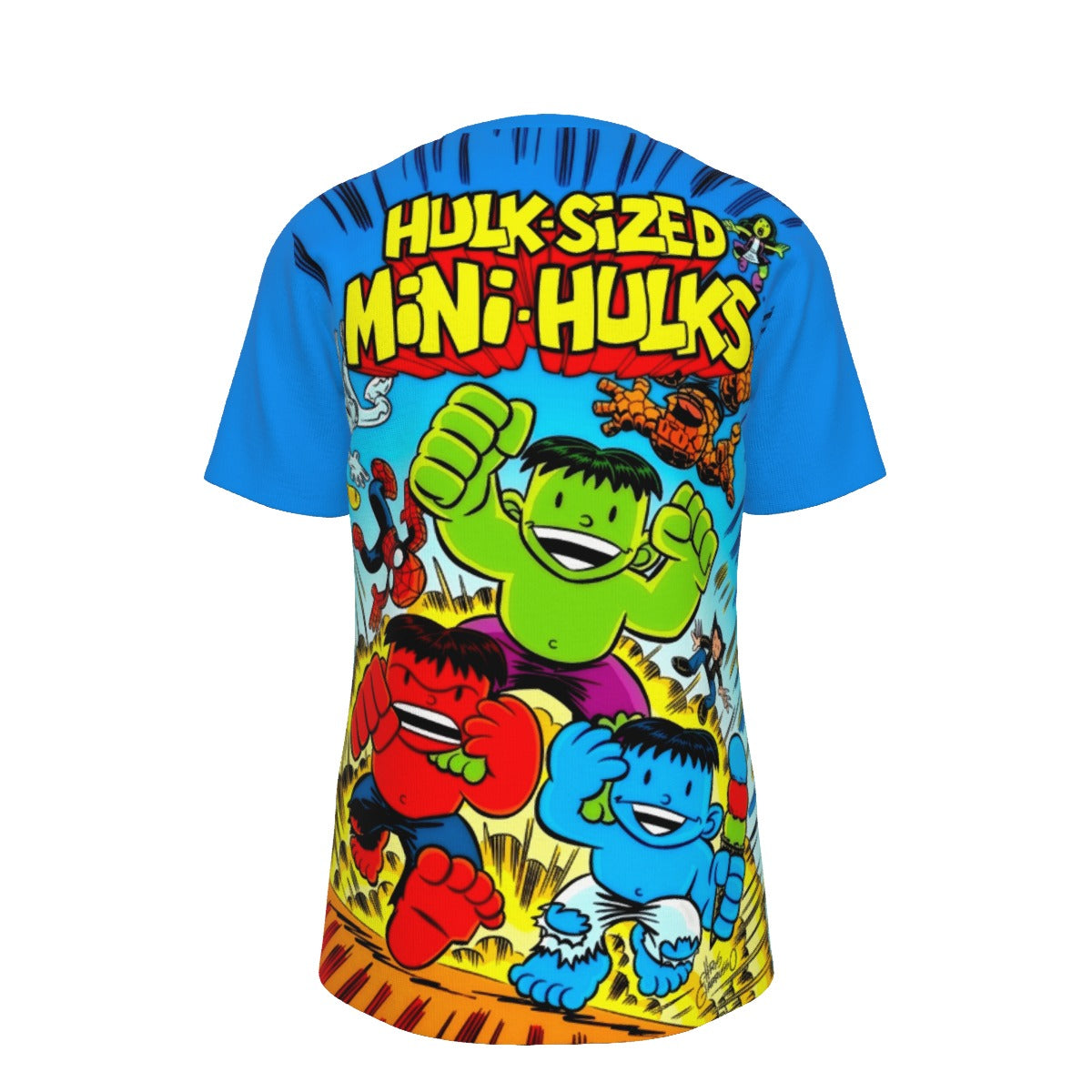 HULK SIZED MINI HULKS ALL OVER PRINT SHIRT AND TANK TOP