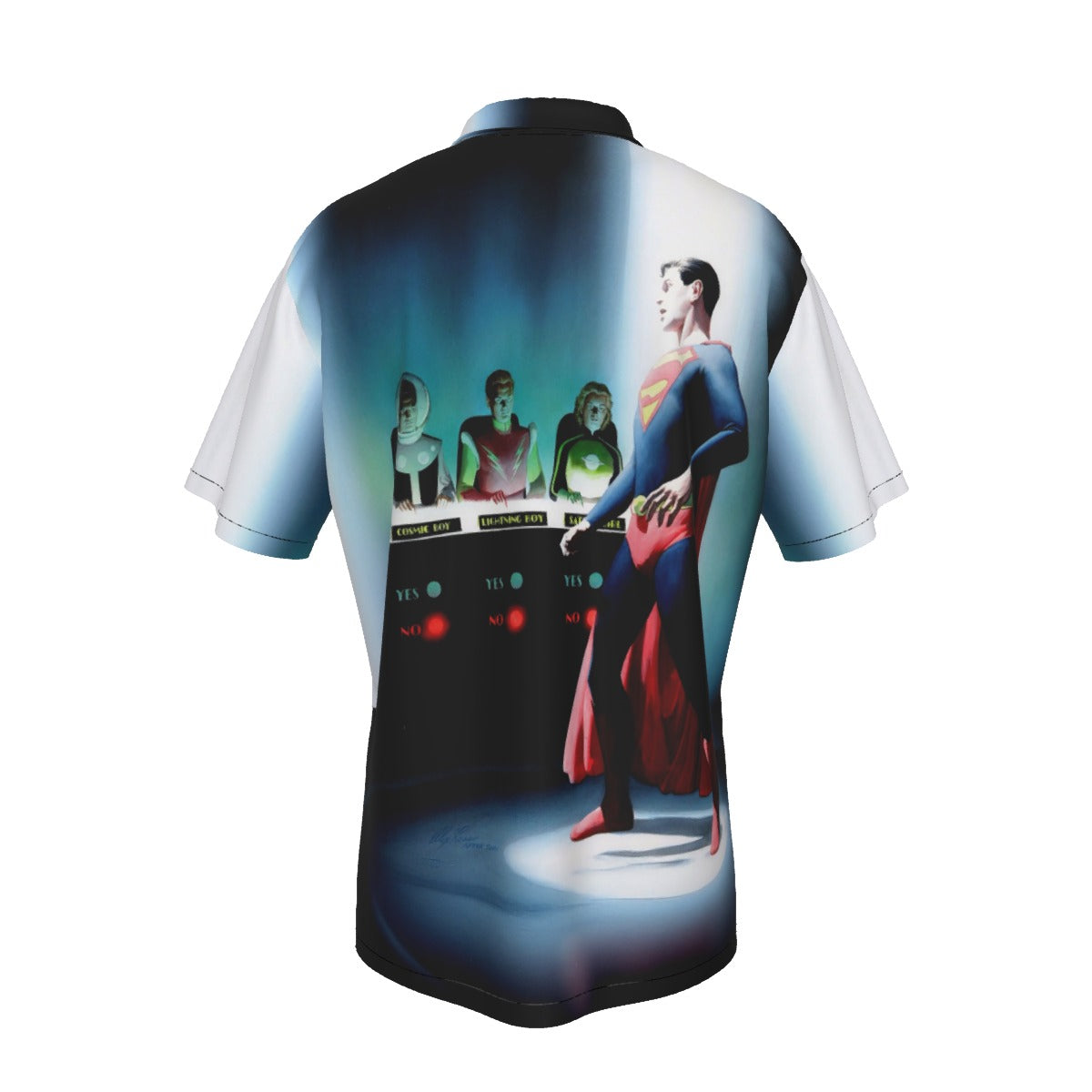 SUPERBOY AND LEGION TRYOUTS OVER PRINT SHIRT AND TANK TOP - ALEX ROSS ART