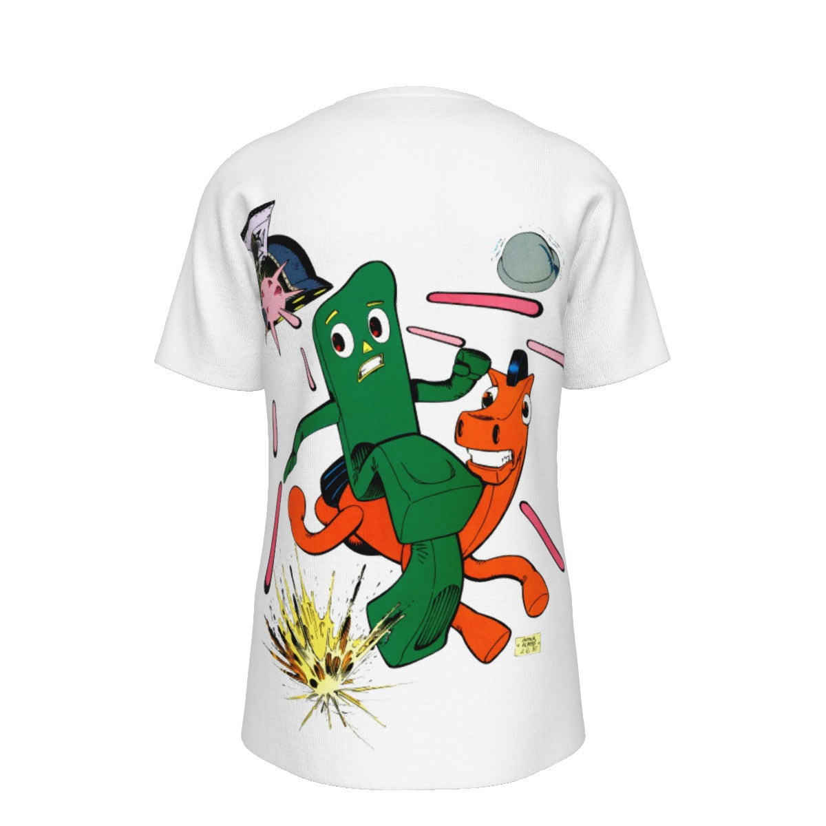 GUMBY AND POKEY SUMMER FUN All Over Print Shirt & Tank Top - ARTHUR ADAMS ART
