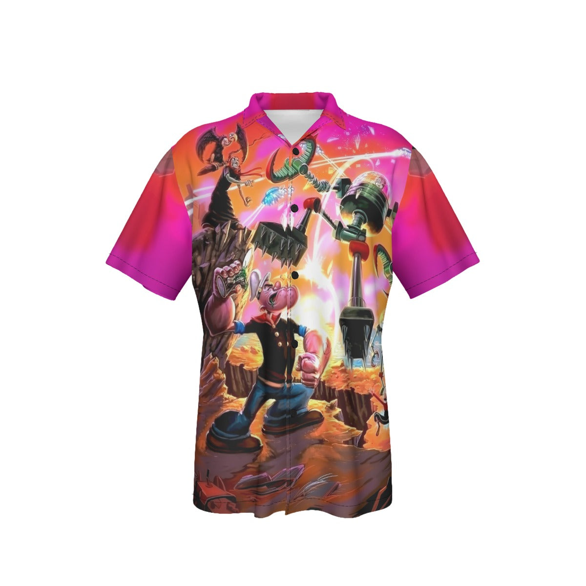 POPEYE VS MARS ATTACK ALL OVER PRINT SHIRT AND TANK TOP