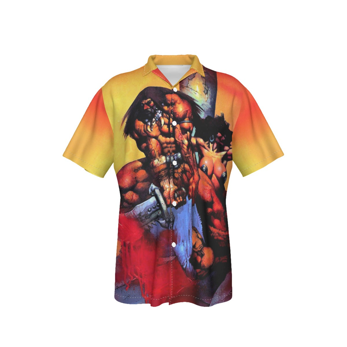 CONAN PIN UP OVER PRINT SHIRT AND TANK TOP - BISLEY ART