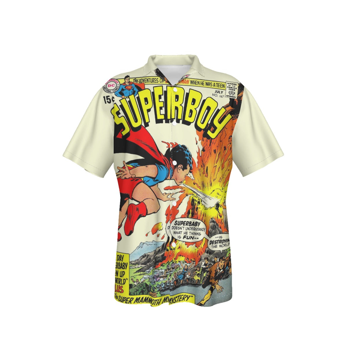 SUPERBOY 167 OVER PRINT SHIRT AND TANK TOP - NEAL ADAMS ART