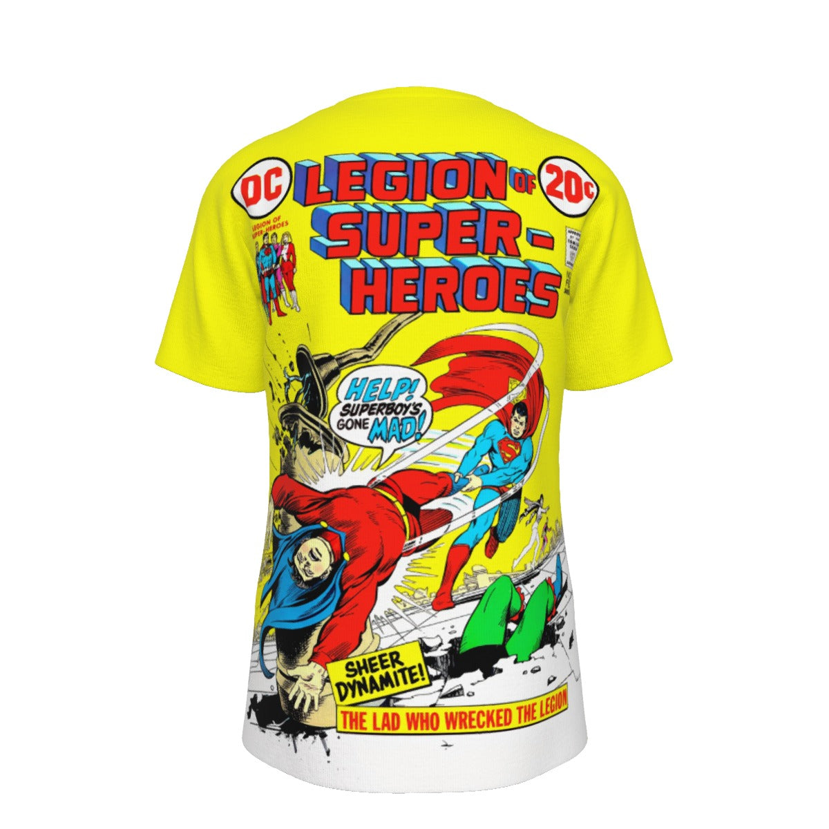 LEGION OF SUPERHEROES 1 V1 OVER PRINT SHIRT AND TANK TOP - SUPERBOY