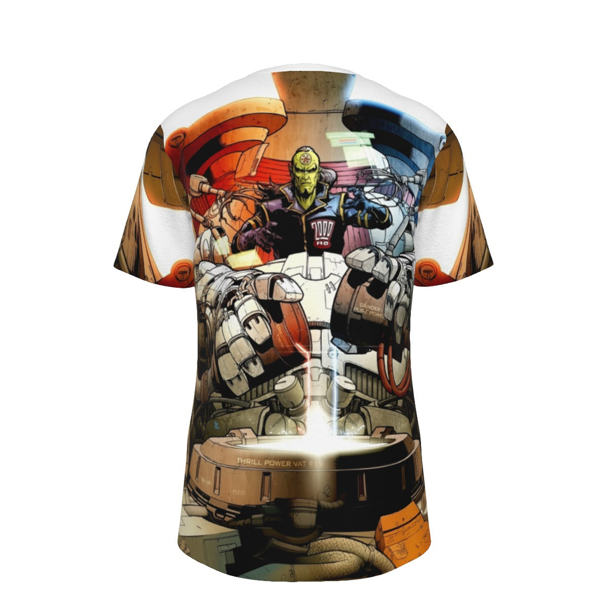 2000AD THRILL POWER OVERLOAD ALL OVER PRINT SHIRT AND TANK TOP