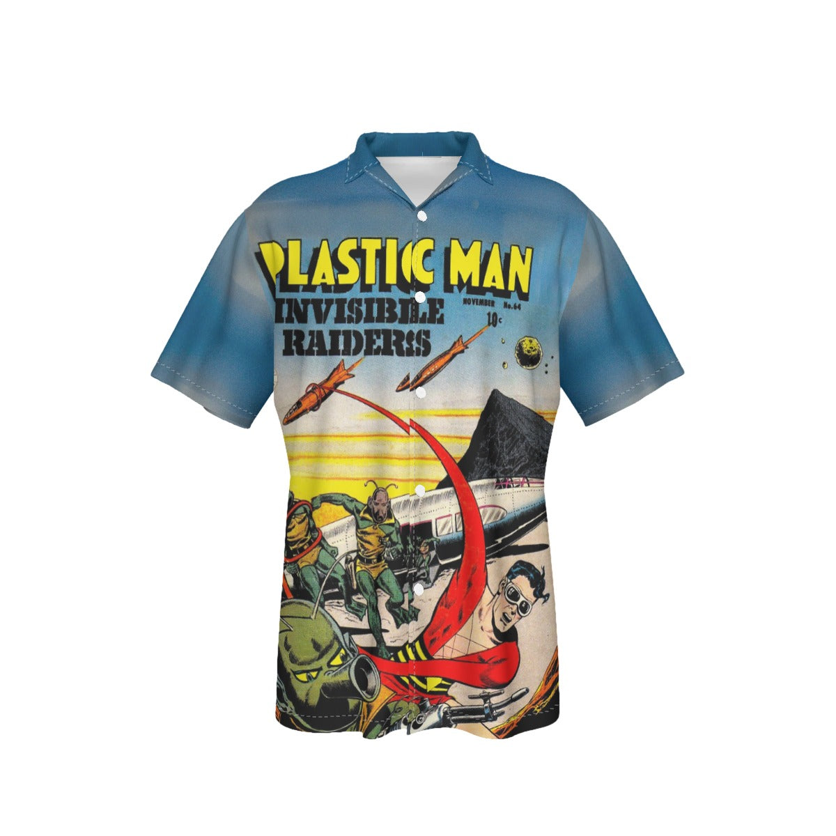 PLASTIC MAN 64 ALL OVER PRINT SHIRT AND TANK TOP