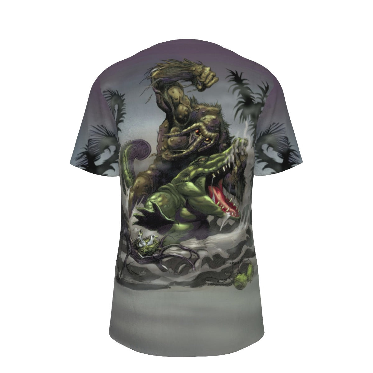 MANTHING VS CROC All Over Print Shirt & Tank Top - BRUNNER ART