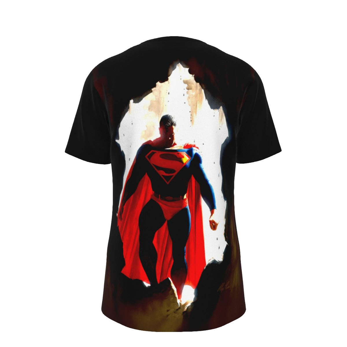SUPERMAN THRU THE WALL All Over Print Shirt & Tank Top  - ALEX ROSS ART