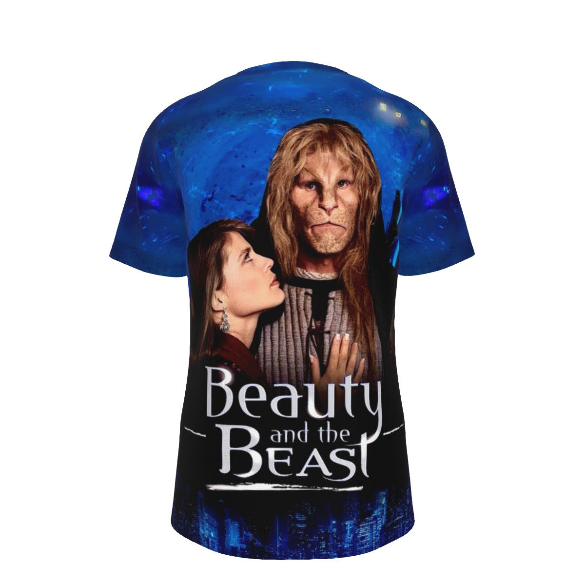 BEAUTY AND THE BEAST TV POSTER OVER PRINT SHIRT AND TANK TOP