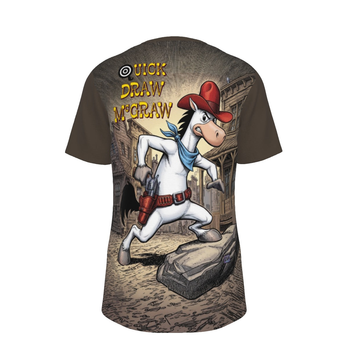 QUICK DRAW MCGRAW TV All Over Print Shirt & Tank Top  - ORIGINAL ART BY EKA
