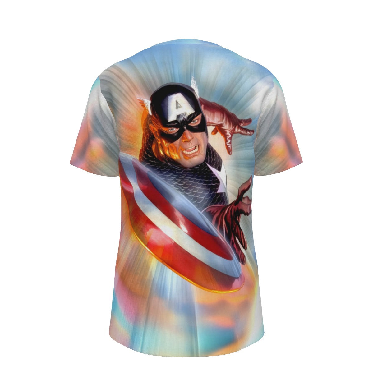 CAPTAIN AMERICA THROW All Over Print Shirt & Tank Top - ALEX ROSS ART