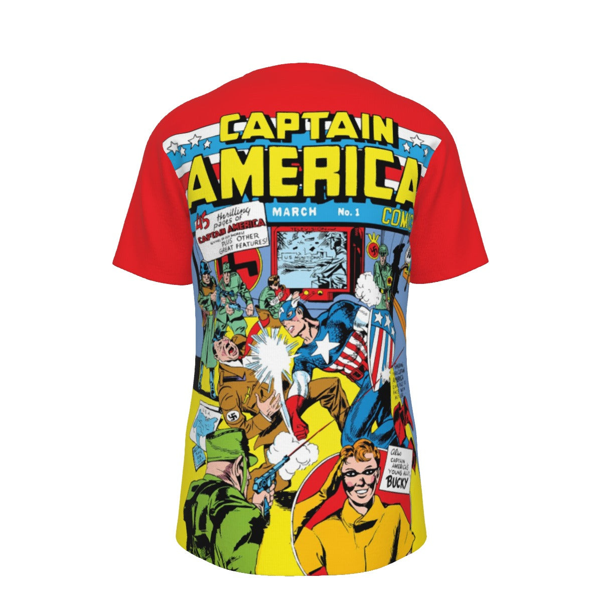 CAPTAIN AMERICA COMICS 1 READY OVER PRINT SHIRT AND TANK TOP