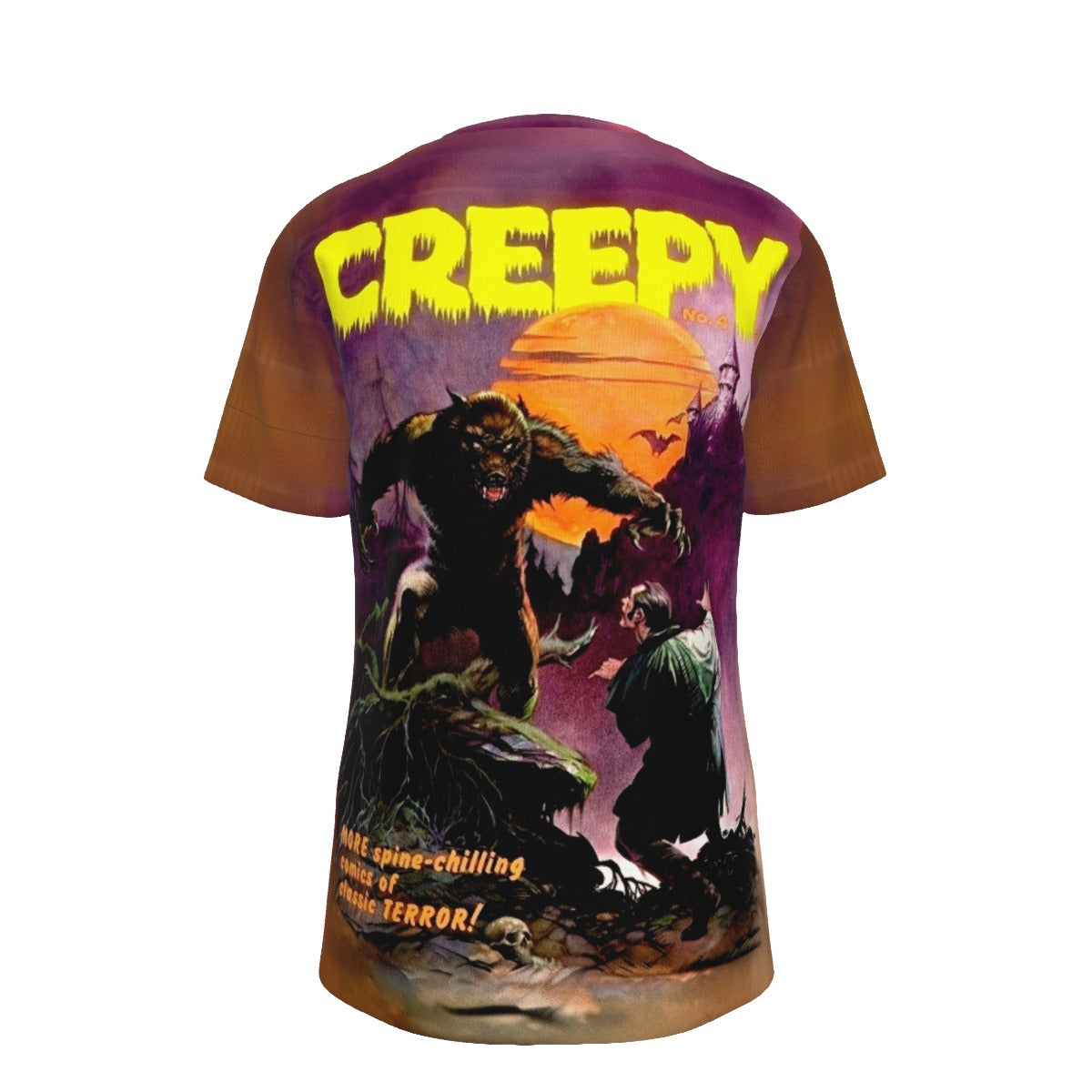 CREEPY 4  ALL OVER PRINT SHIRT AND TANK TOP- FRANK FRAZETTA ART