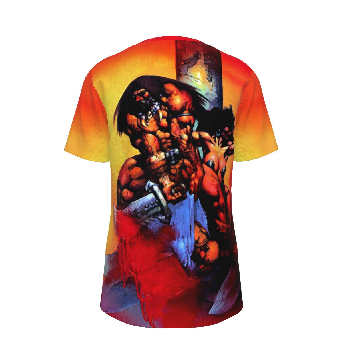 CONAN PIN UP OVER PRINT SHIRT AND TANK TOP - BISLEY ART