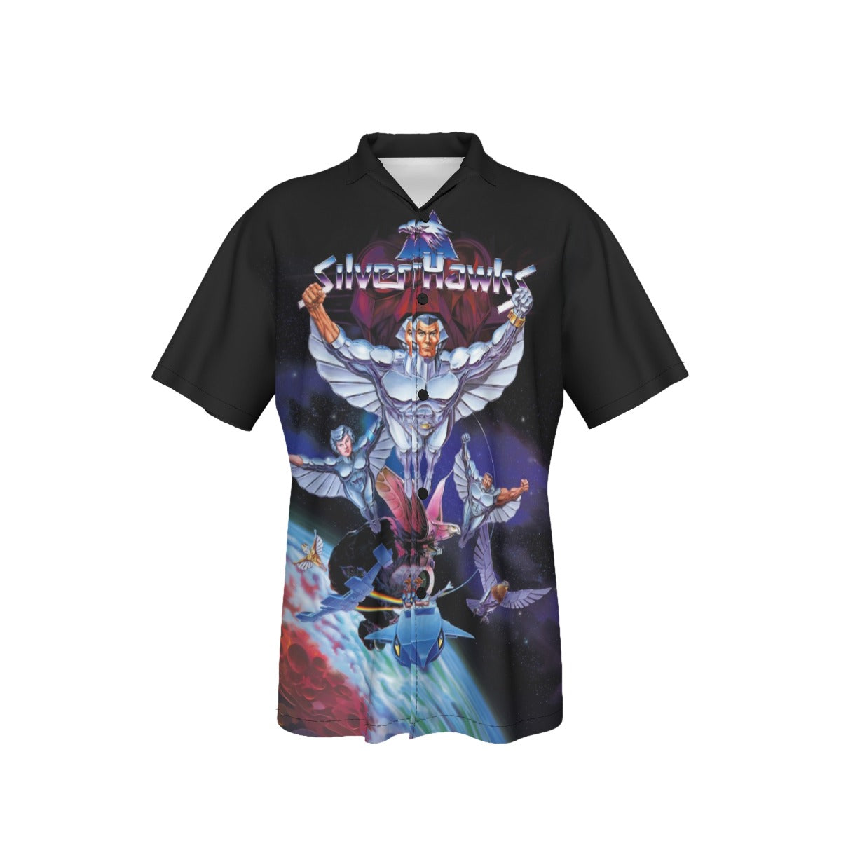 SILVERHAWKS Over Print Shirt & Tank Top