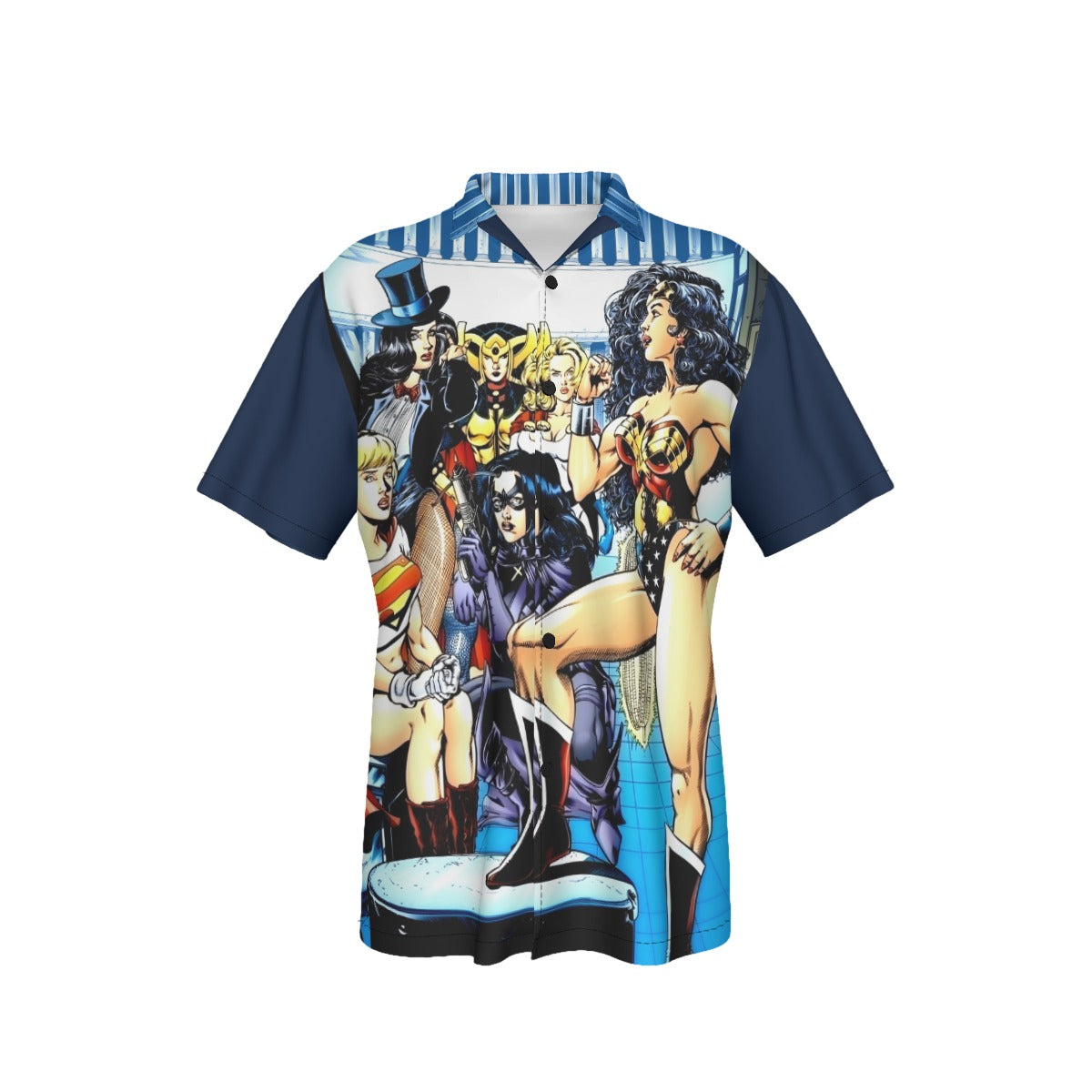 WONDER WOMAN & JUSTCIE LEAGUE OF AMAZONS PIN UP ALL OVER PRINT SHIRT AND TANK TOP (Copy)