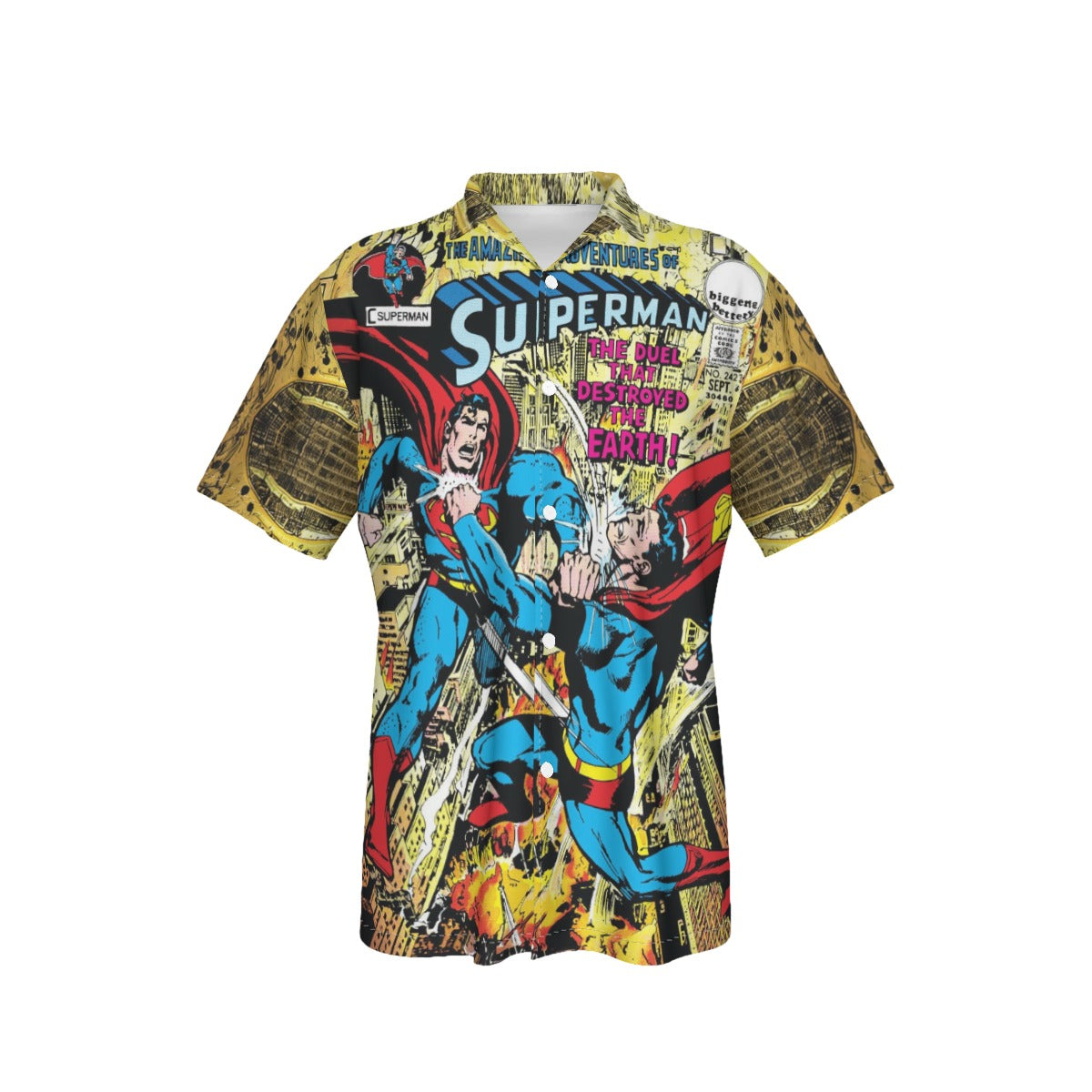 SUPERMAN 242 Over Print Shirt & Tank Top