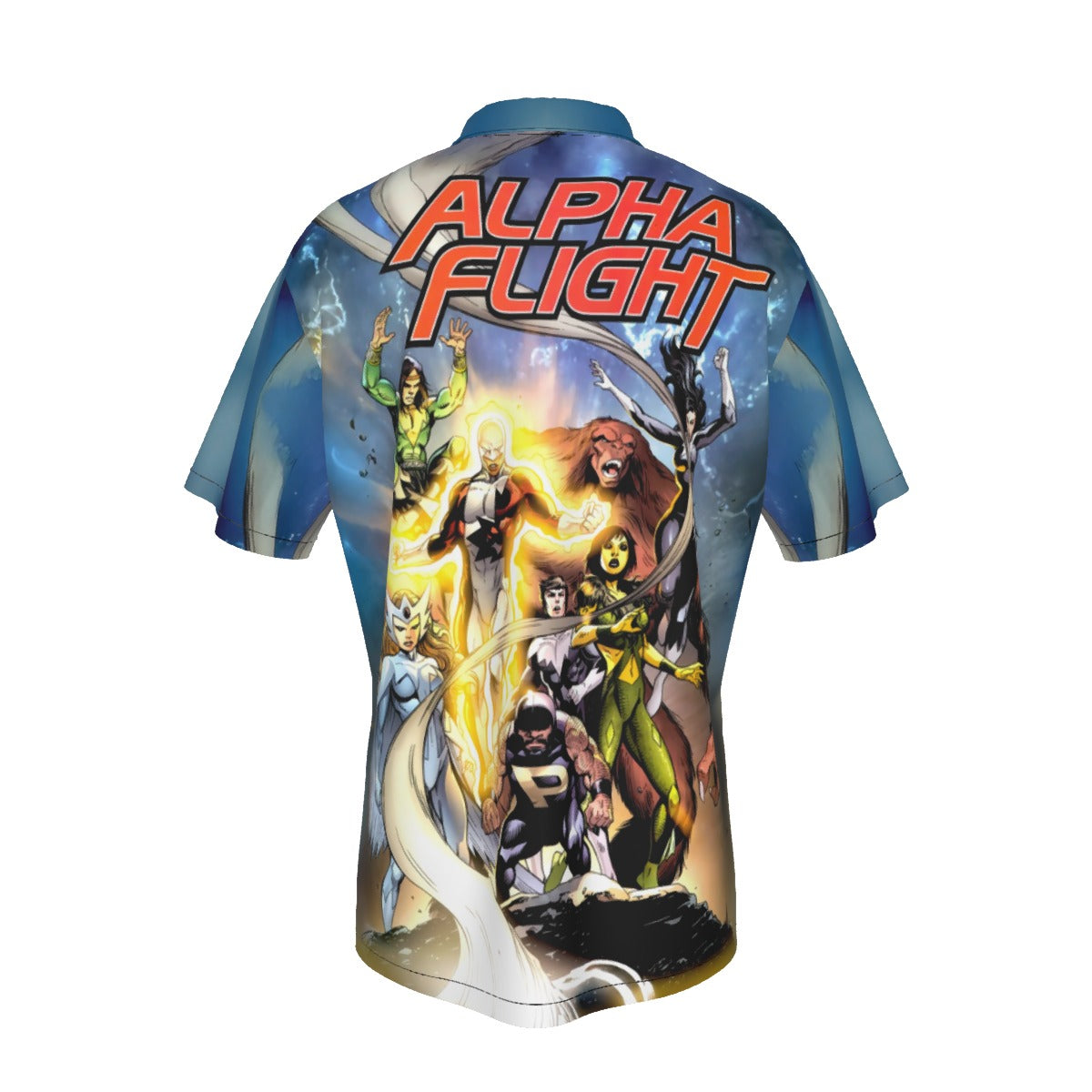 ALPHA FLIGHT FEAR ITSELF 6 OVER PRINT SHIRT AND TANK TOP