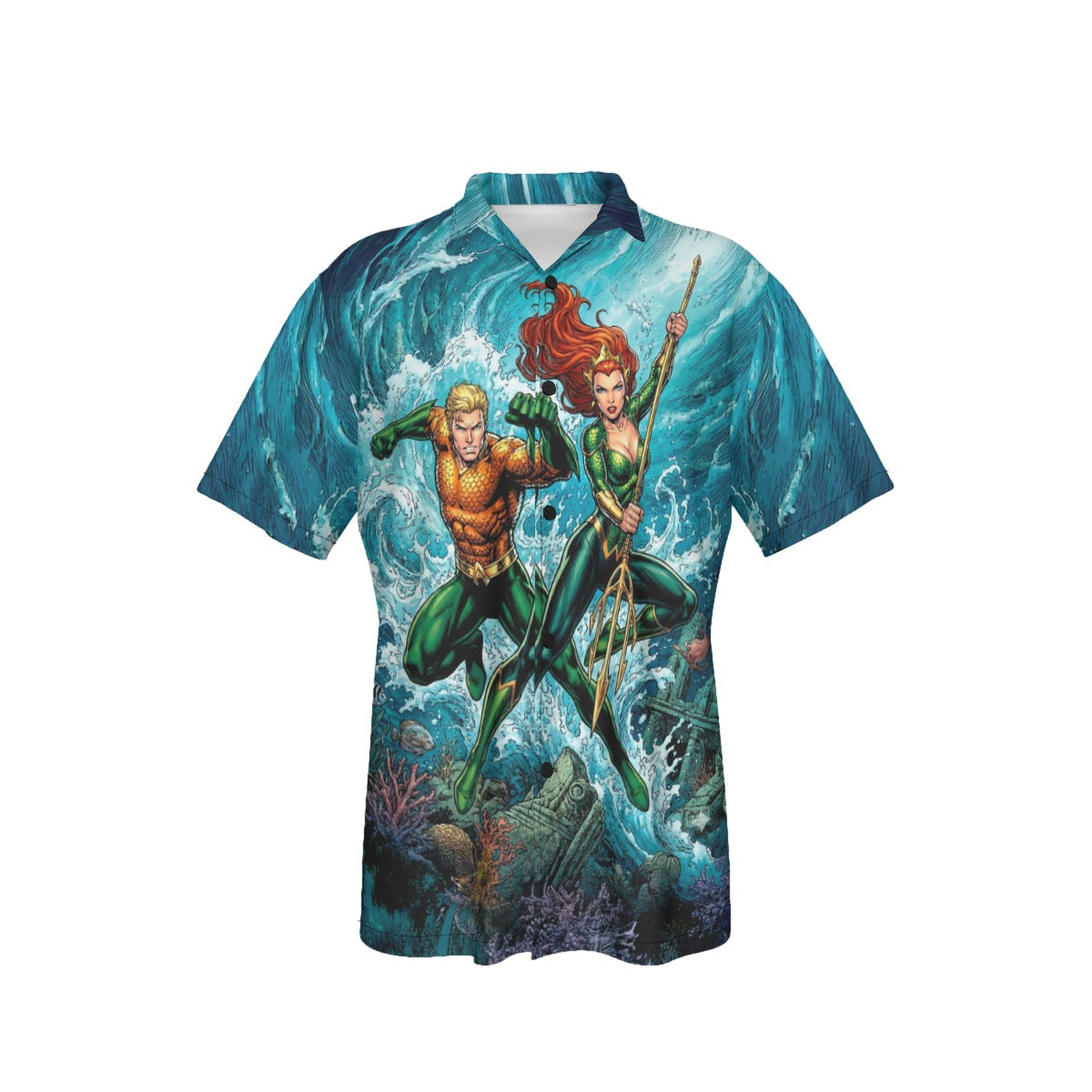 AQUAMAN MERA GO All Over Print Shirt & Tank Top - ORIGINAL ART