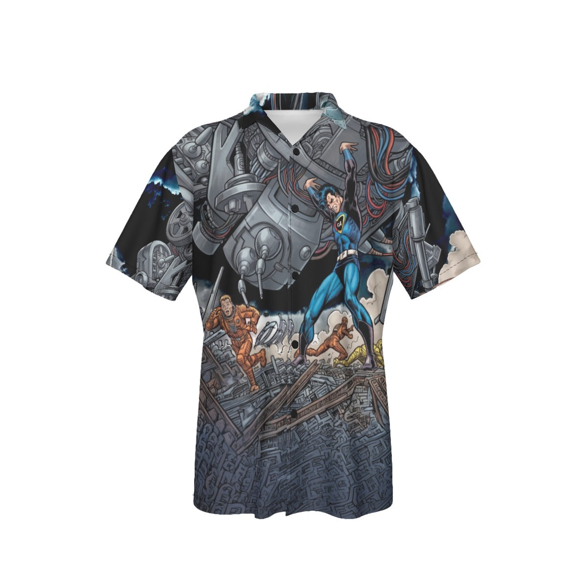 CAPTAIN ACTION GO All Over Print Shirt & Tank Top - ORIGINAL ART BY EKA