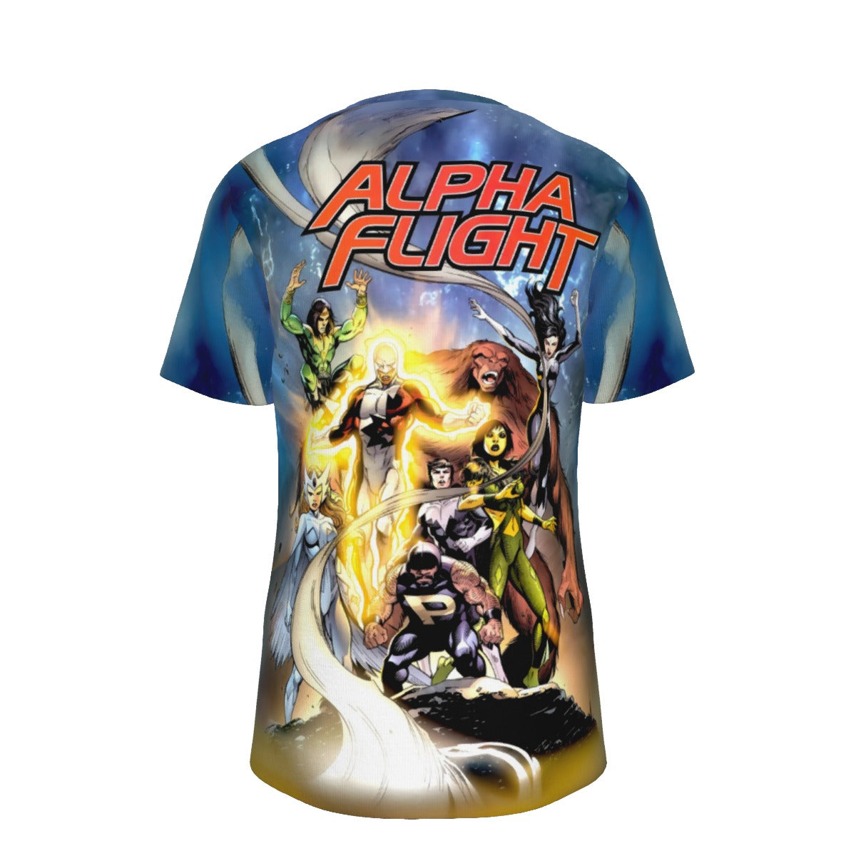ALPHA FLIGHT FEAR ITSELF 6 OVER PRINT SHIRT AND TANK TOP