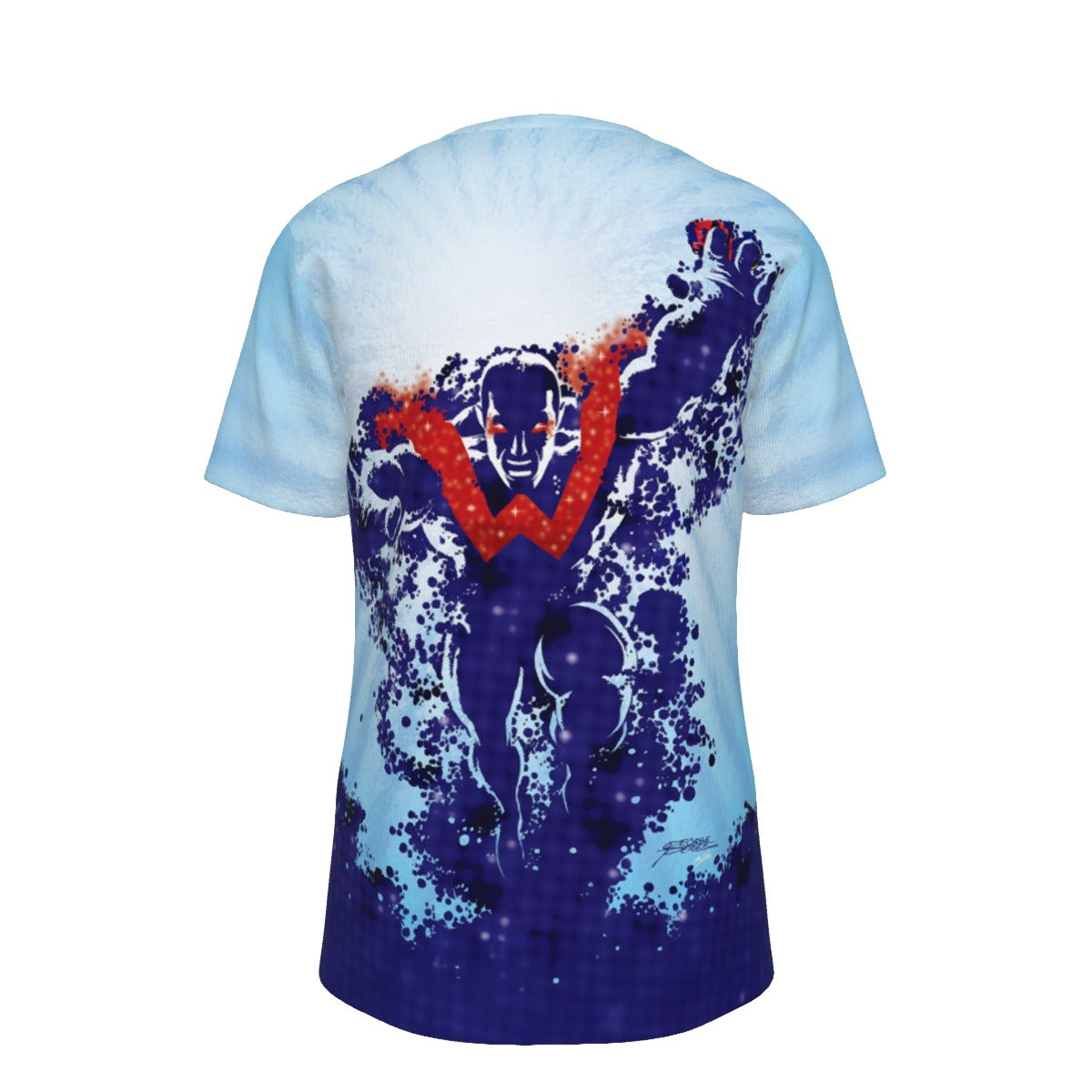 WONDER MAN PINUP OVER PRINT SHIRT AND TANK TOP - GEORGE PEREZ ART