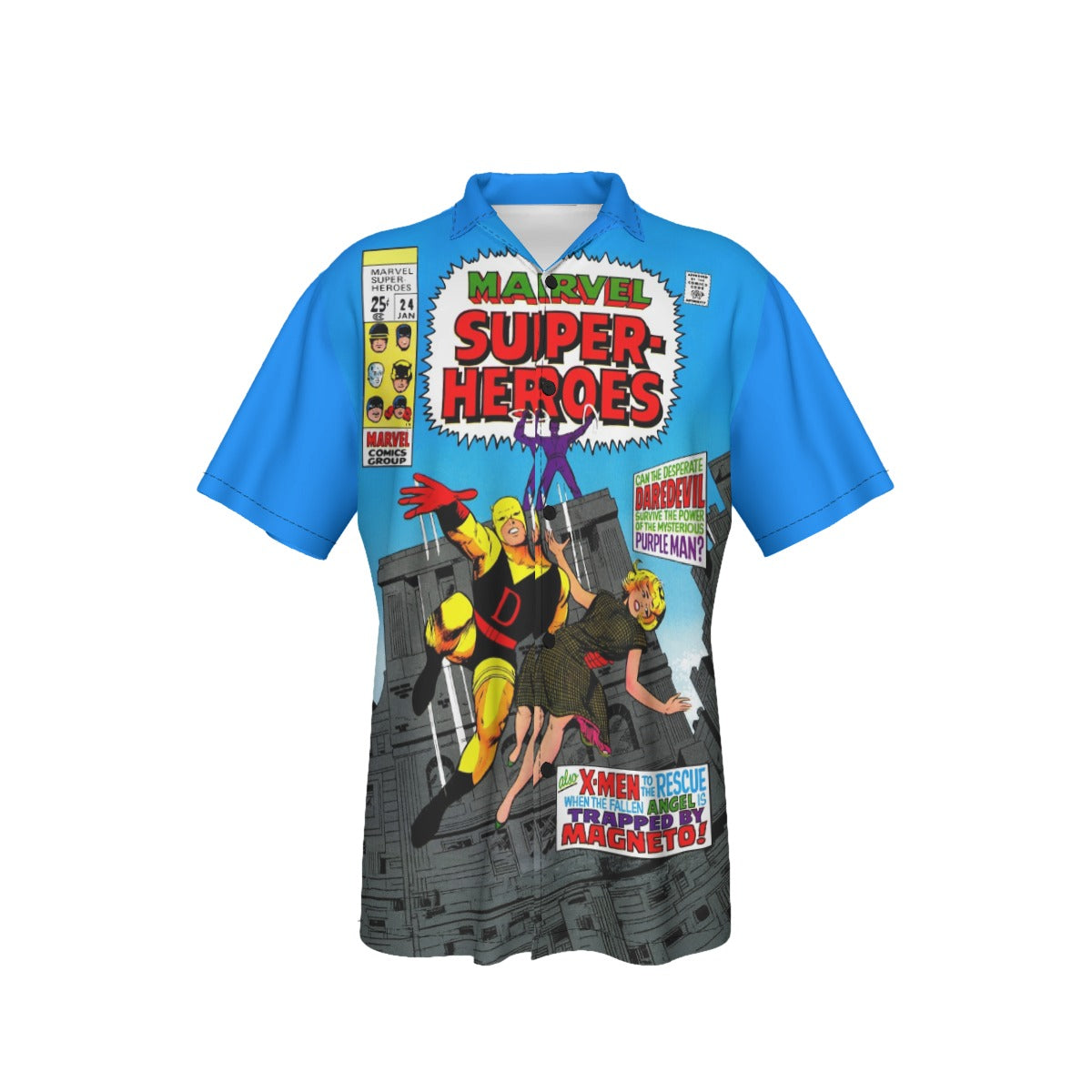 MARVEL SUPER HEROES 24 All Over Print Shirt & Tank Top - DAREDEVIL
