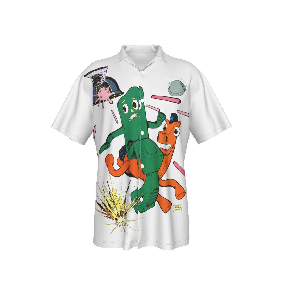 GUMBY AND POKEY SUMMER FUN All Over Print Shirt & Tank Top - ARTHUR ADAMS ART