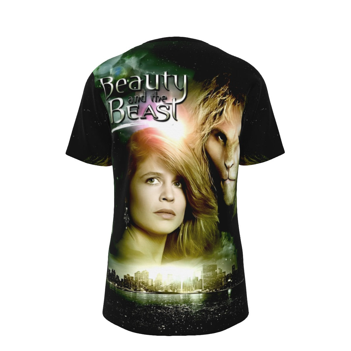 BEAUTY AND THE BEAST TV CD COVER OVER PRINT SHIRT AND TANK TOP