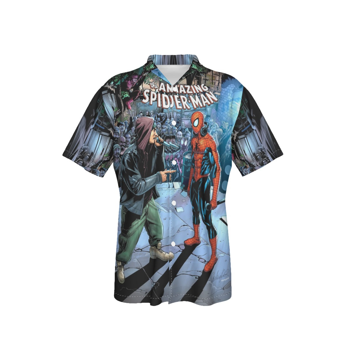 AMAZING SPIDERMAN 1 OVER PRINT SHIRT AND TANK TOP - EMINEM